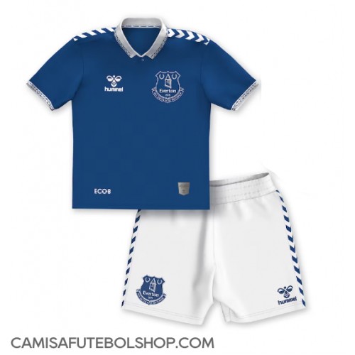 Camisa de time de futebol Everton Replicas 1º Equipamento Infantil 2023-24 Manga Curta (+ Calças curtas)
